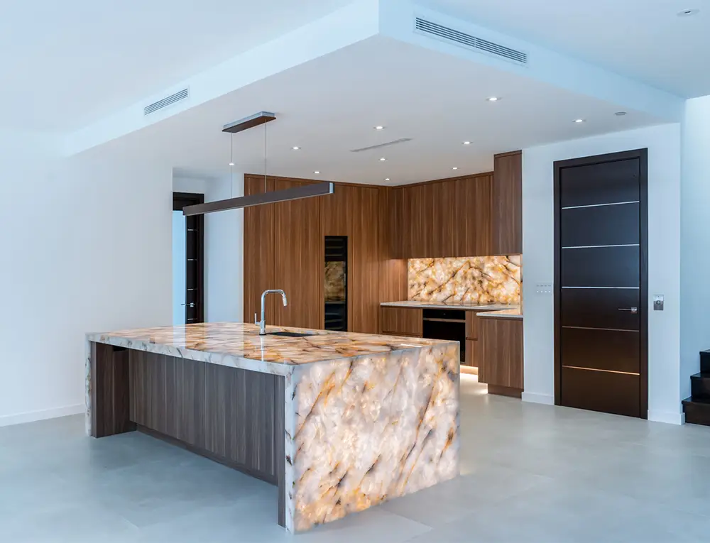 Custom South Florida home interior built by Knight Builders Corp.